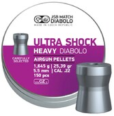 Кулі пневматичні JSB Diabolo Ultra Shock, калібр 5.5 мм, 150 шт (1453.05.61)