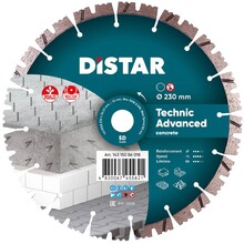 Алмазный диск Distar 1A1RSS/C3-H 232x2,6/1,8x12x22,23-16 Technic Advanced (14315086018)