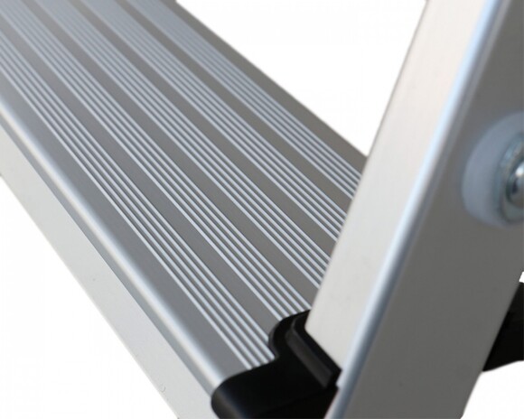 Двухсторонняя стремянка алюминиевая VIRASTAR Olympos 2x4 ступени (OL4-LFD88AL) изображение 3