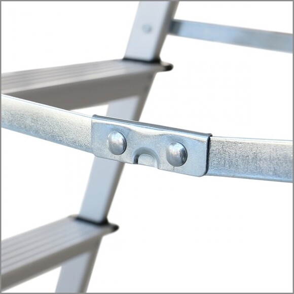 Двухсторонняя стремянка алюминиевая VIRASTAR Olympos 2x4 ступени (OL4-LFD88AL) изображение 6
