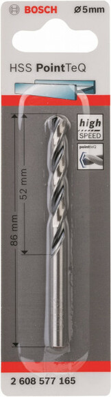 Сверло Bosch 1 HSS PointTeQ 5 мм (2608577165) изображение 2
