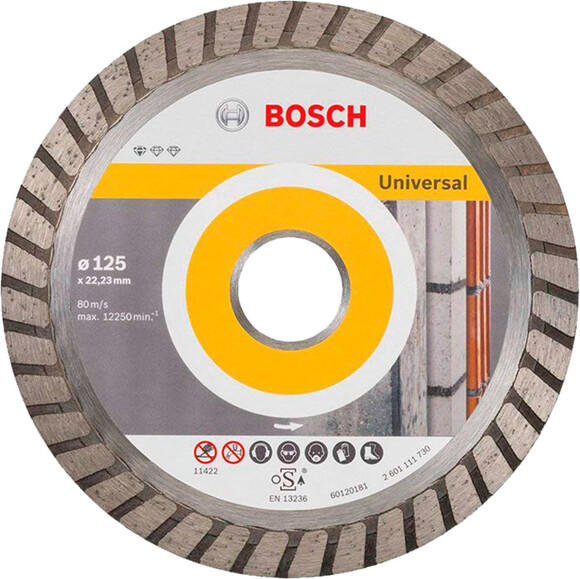 Алмазний диск Bosch Standard for Universal Turbo 125-22.23 10 шт (2608603250)