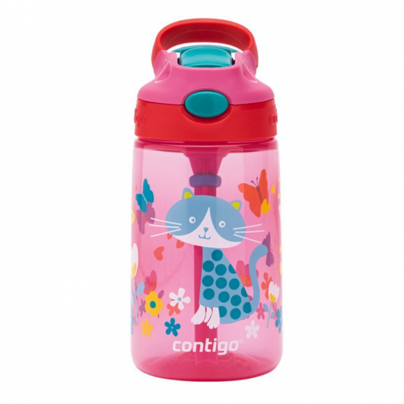 Бутылка для воды детская Contigo Gizmo Flip 420 мл Cherry Cat (2116113)