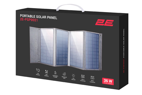 Портативна сонячна панель 2E 36 Вт (2E-PSP0021) фото 10