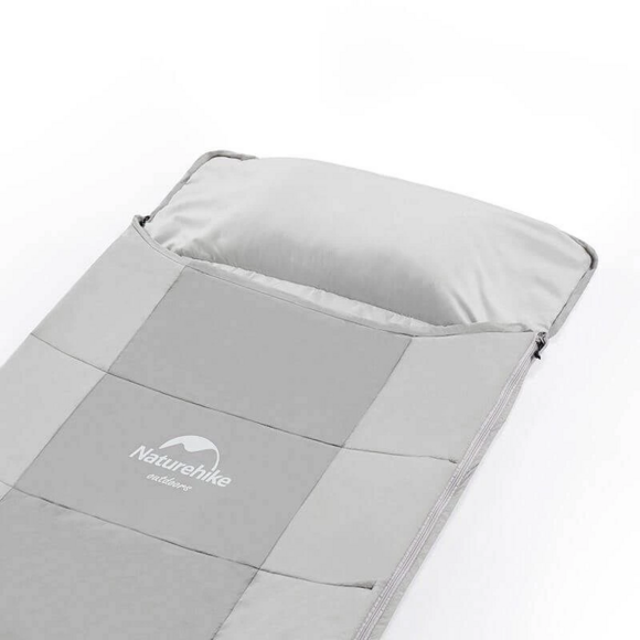 Спальний мішок з подушкою Naturehike NH22MSD01, сірий фото 3