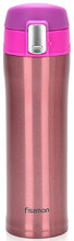Термос-кухоль Fissman 450 мл (рожевий) (9626)
