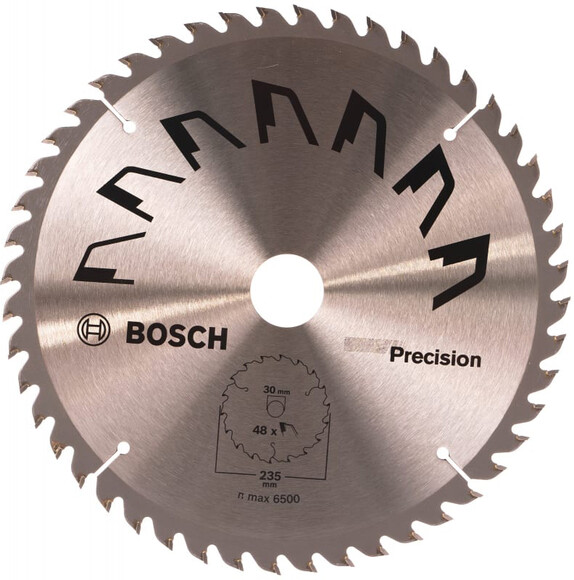 Пиляльний диск Bosch PRECISION 235x30 мм, 48 зубів (2609256877)