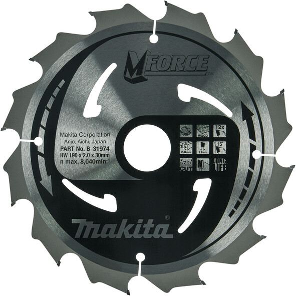 

Пильный диск Makita MForce 190x30 мм 12Т (B-31974)