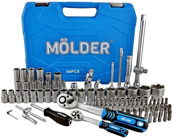 Профессиональный набор инструментов MOLDER MT60094, 94 ед. изображение 4