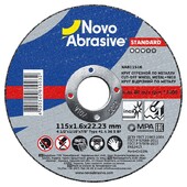 Диск отрезной по металлу NovoAbrasive STANDARD 41 14А, 115х1.6х22.23 мм (NAB11516)