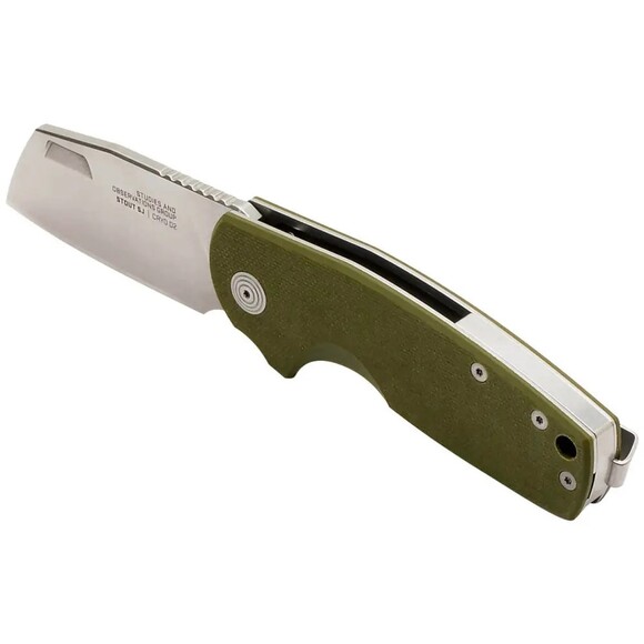 Складной нож SOG Stout SJ (cleaver/OD green/stonewash) (SOG 16-03-06-57) изображение 6