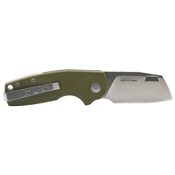 Складной нож SOG Stout SJ (cleaver/OD green/stonewash) (SOG 16-03-06-57) изображение 2