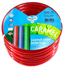 Шланг поливочный Presto-PS Caramel 1/2", 50 м (красный) (CAR R-1/2 50)