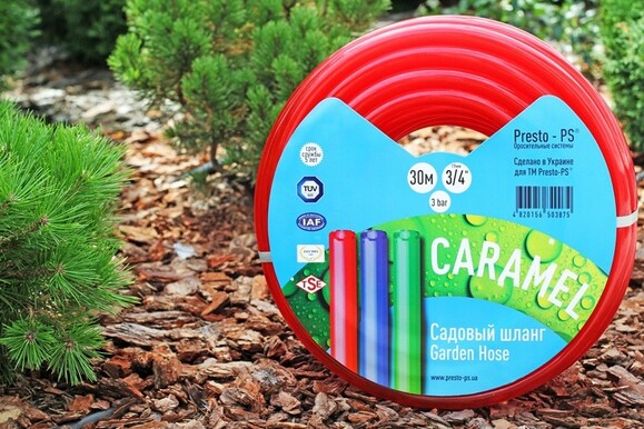 Шланг поливочный Presto-PS Caramel 1/2", 50 м (красный) (CAR R-1/2 50) изображение 4