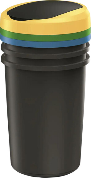 Баки для сортировки мусора Prosperplast Keden Compacta R, комплект 3x40 л (5905197562742) изображение 2