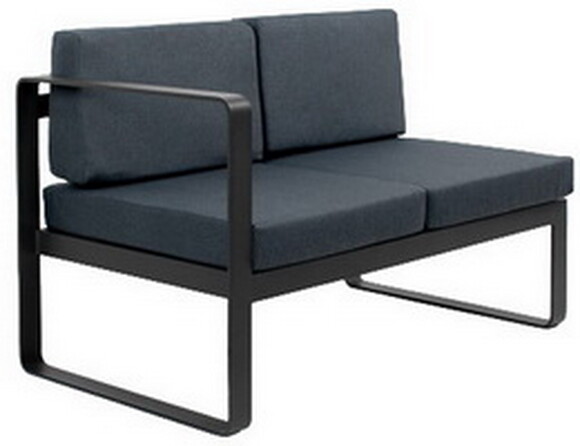 Двухместный диван OXA desire, правый модуль, серый гранит (40030004_14_58) изображение 2