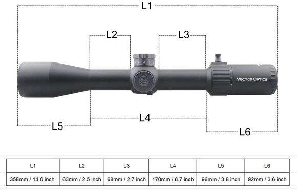 Прицел оптический Vector Optics Marksman 4-16x44, FFP, 30 мм (SCFF-25) изображение 6