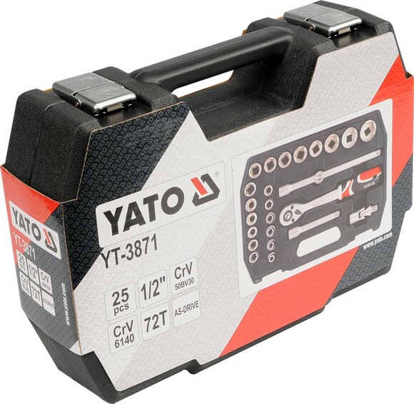 Набор торцевых головок Yato YT-3869 изображение 5