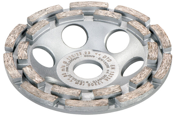 Алмазний чашковий диск для твердих матеріалів Metabo 125x22,23 мм (628209000)