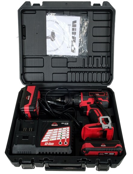 Дрель-шуруповерт аккумуляторная Vitals Professional AUpc 18/4tli Brushless kit (90215) изображение 6