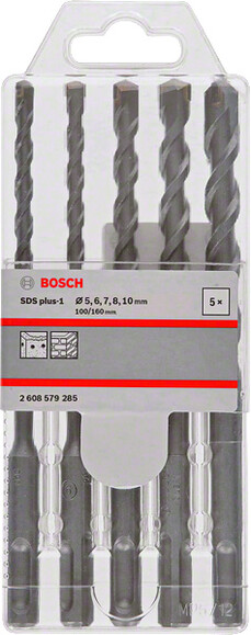 Набор буров Bosch SDS plus-1 5/6/7/8/10x160 мм (2608579285)