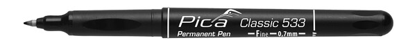 Маркер перманентний PICA Classic чорний з підвісом (533/46/SB) фото 2