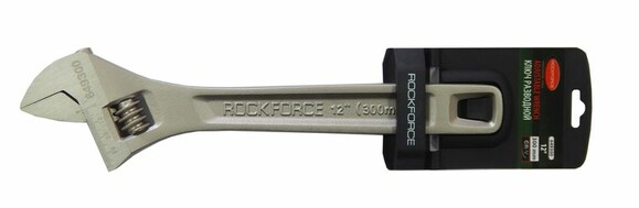 Ключ разводной Rock FORCE Profi CRV 12"-300мм захват 0-35мм на пластиковом держателе RF-649300