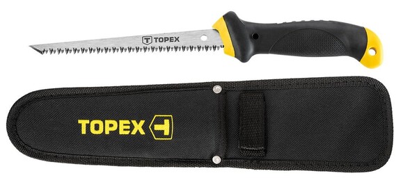 Ножовка по гипсокартону TOPEX 150 мм (10A717P) с чехлом изображение 2