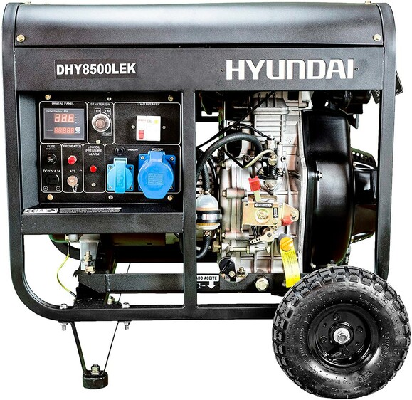 Дизельний генератор Hyundai DHY8500LEK (34013) фото 2