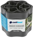 Стрічка газонна бордюрна хвиляста Cellfast, 15 см x 9 м (графіт) (30-052)