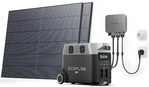 Комплект энергонезависимости EcoFlow PowerStream – микроинвертор 600W + зарядная станция Delta Pro (3600 Вт·ч / 3600 Вт) + 2 x 400W стационарные солнечные панели