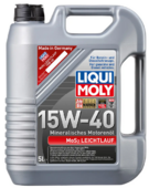 Минеральное моторное масло LIQUI MOLY MoS2 Leichtlauf SAE 15W-40, 5 л (2571)