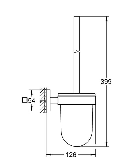 Йоржик для унітазу Grohe QuickFix Start Cube (40977000) (CV033416) фото 3