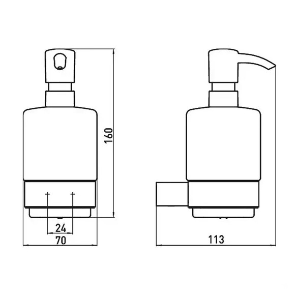 Дозатор для жидкого мыла Emco Loft (черный) (0521 133 01) изображение 2
