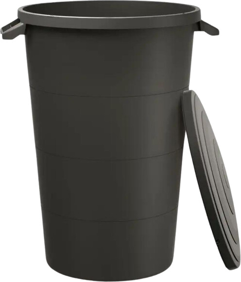 Бак для мусора Prosperplast Smooth 80 л, черный (5905197463346) изображение 2