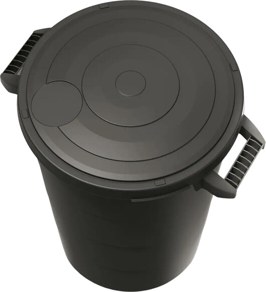 Бак для мусора Prosperplast Smooth 80 л, черный (5905197463346) изображение 3