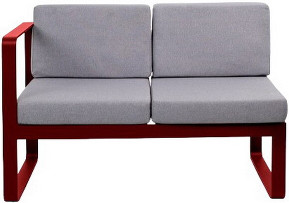 Двухместный диван OXA desire, правый модуль, красный рубин (40030004_14_55)  изображение 4