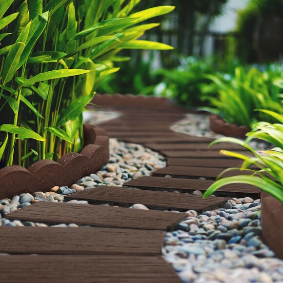 Декор MultyHome, шпалы для садовых дорожек 25х60 см, коричневые (5907736267460) изображение 8