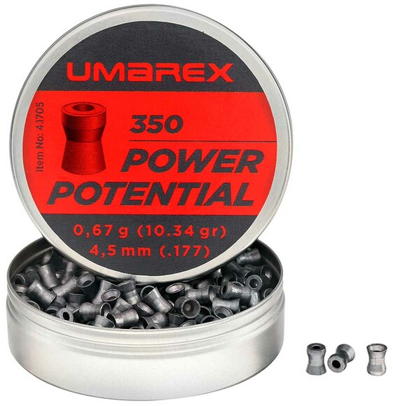Свинцеві кулі Umarex Power Potential, 0.67 гр, калібр 4.5 (177), 350 шт (1003582) фото 2