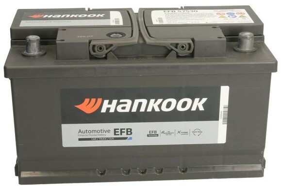 Автомобільний акумулятор Hankook EFB57530 фото 3