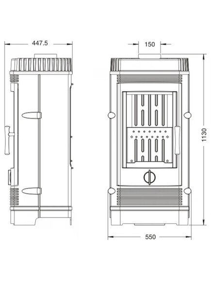 Чугунная печь Invicta GOMONT (антрацит) (6158-44) изображение 2