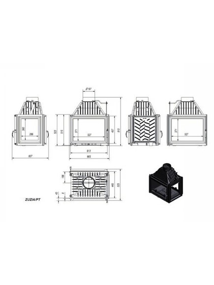 Каминная топка Kratki ZUZIA 16 (ZUZIA/PT) изображение 2