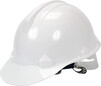 Каска Vorel для захисту голови біла з матеріалу HDPE (74173)