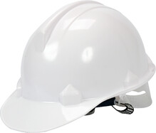 Каска Vorel для защиты головы белая из материала HDPE (74173)