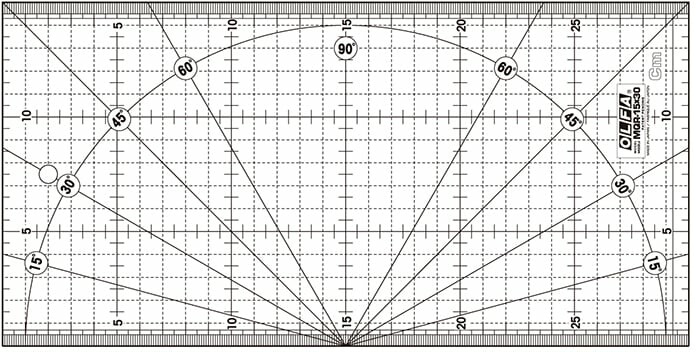 

Линейка-шаблон OLFA MQR-15x30 (951531)