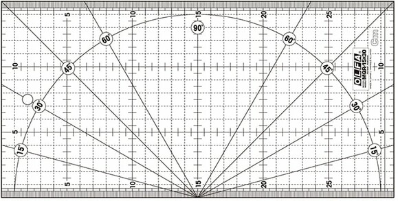 Лінійка-шаблон OLFA MQR-15x30 (951531)