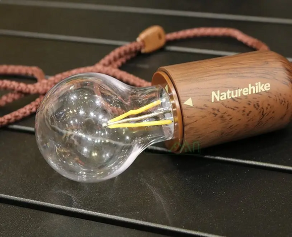 Фонарь кемпинговый Naturehike Bubble lamp 3A battery NH21ZM002 wood grain (6927595783771) изображение 2