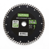 Алмазний диск APRO Турбо 230х2.8 мм (22-24%) по бетону (830034)
