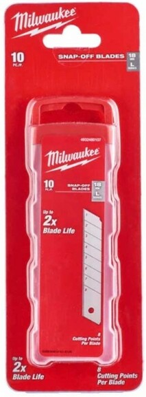 Леза змінні  Milwaukee 18 мм сегментовані (4932480107)