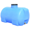 Пластикова ємність Пласт Бак 85 л горизонтальна, блакитна (00-00012459)